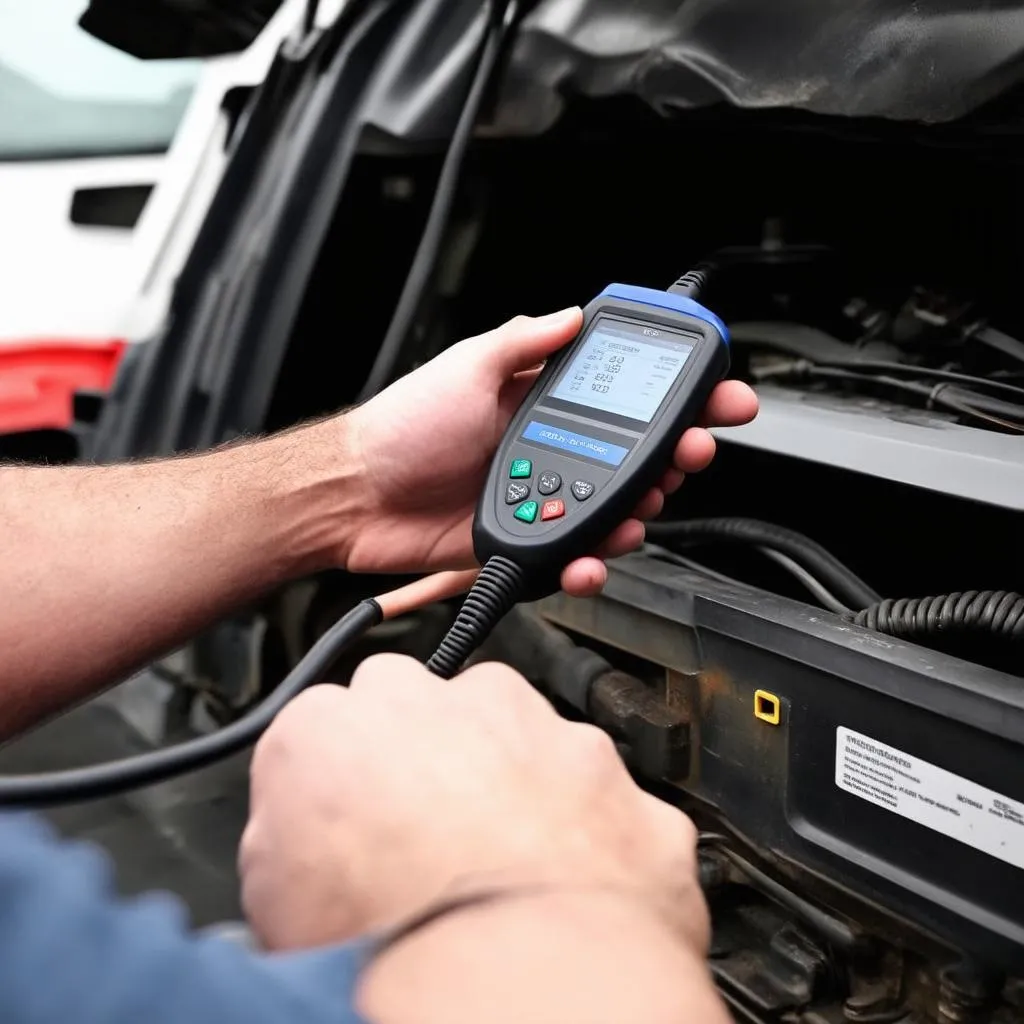 OBD Scanner in Use