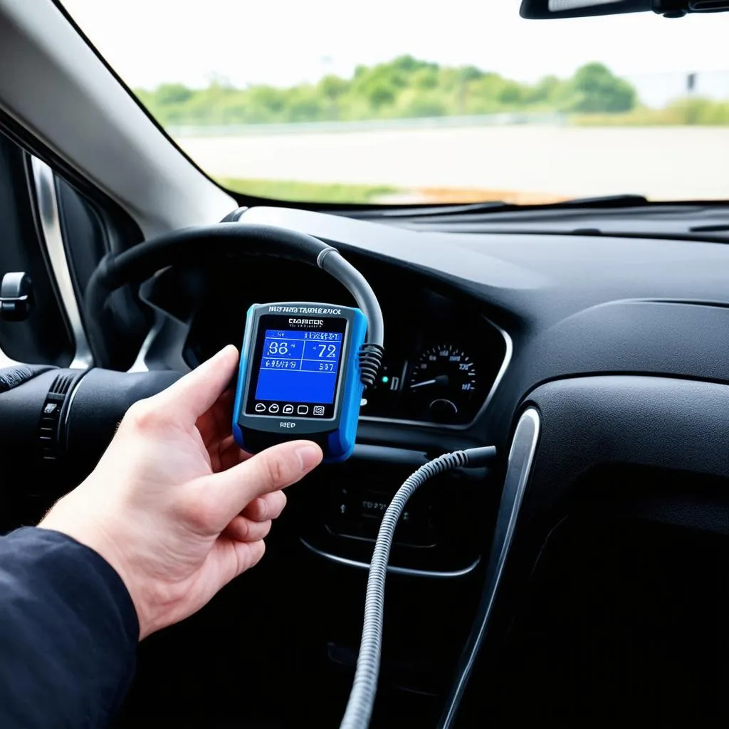 OBD Scanner in Use