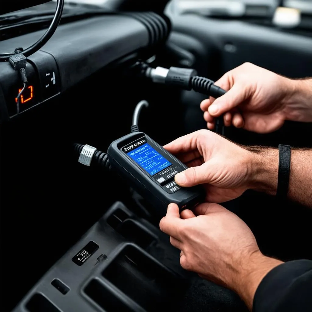 OBD Scanner in Use