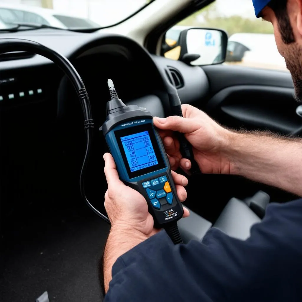 OBD Scanner in Use