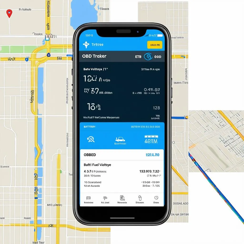 OBD Tracker App Interface