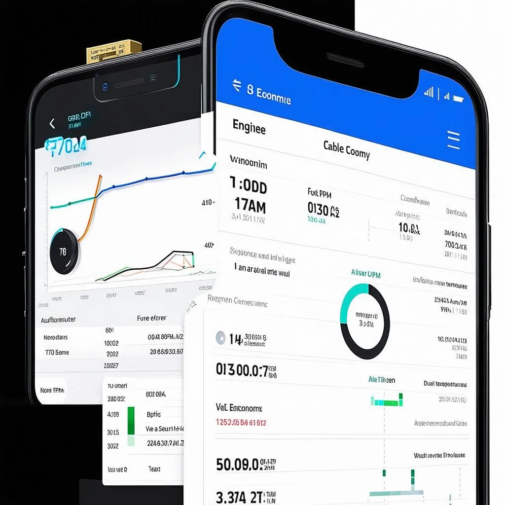 Modern OBD2 App Interface