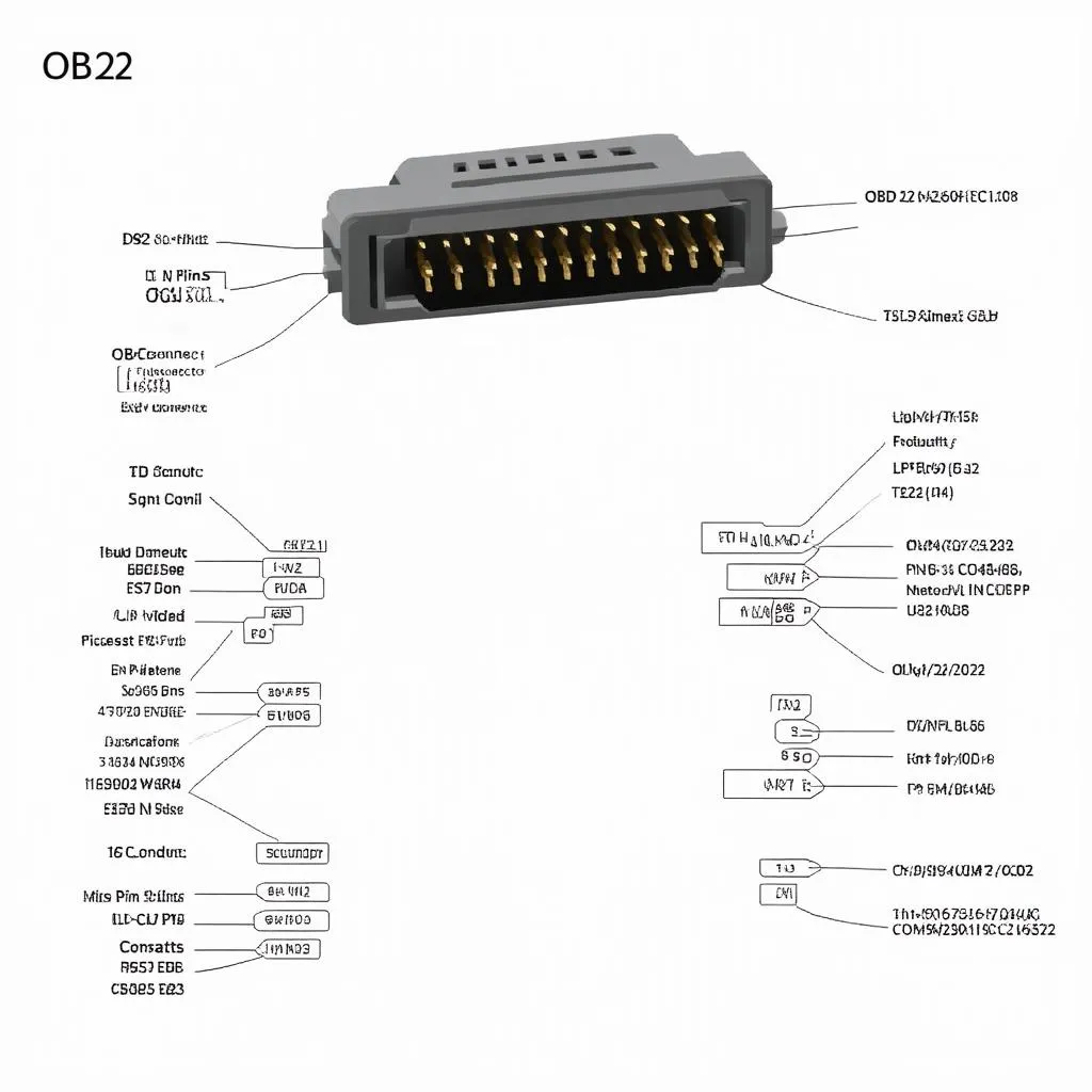 OBD2 connector pin layout