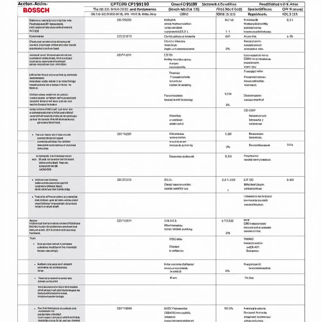 OBD2 Scanner Comparison Chart