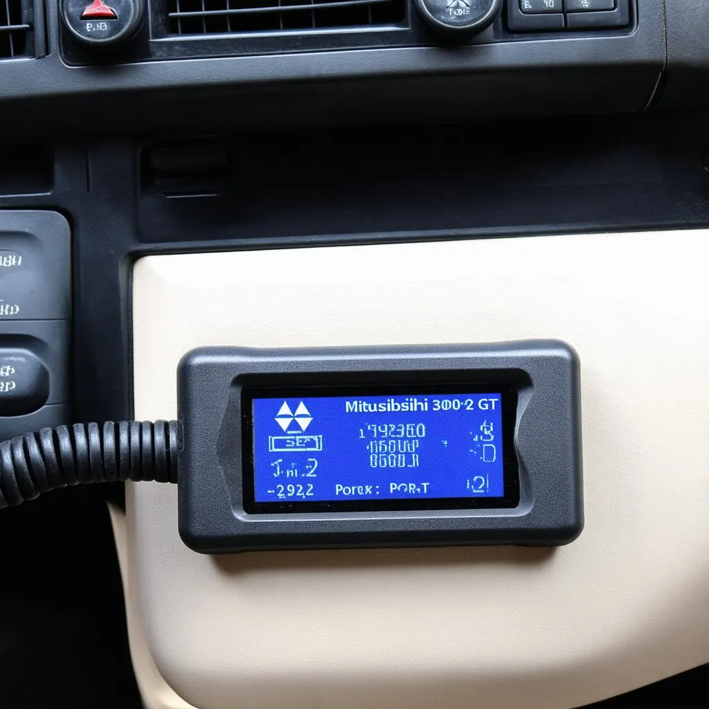 OBD2 Scanner Connected to a 1994 Mitsubishi 3000GT