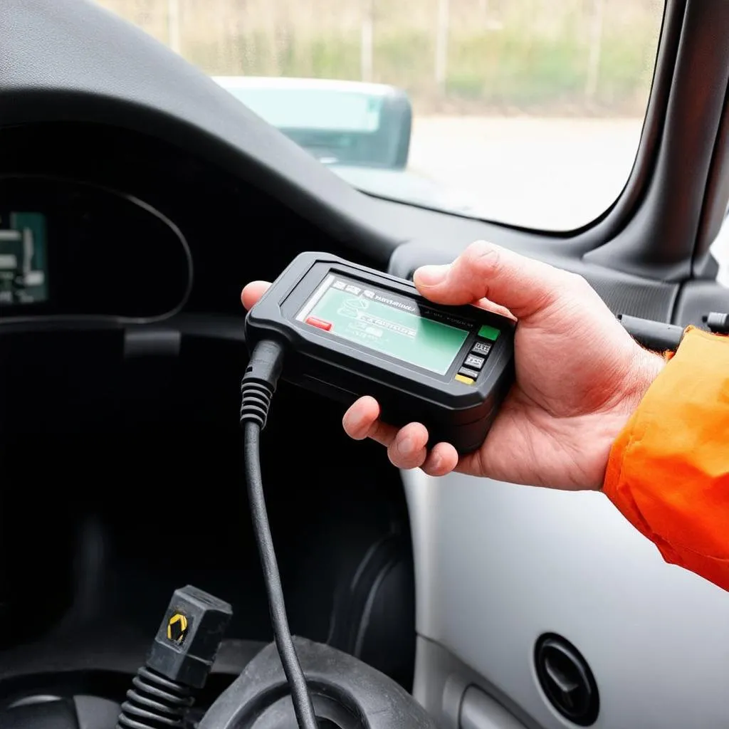 OBD Scanner In Use