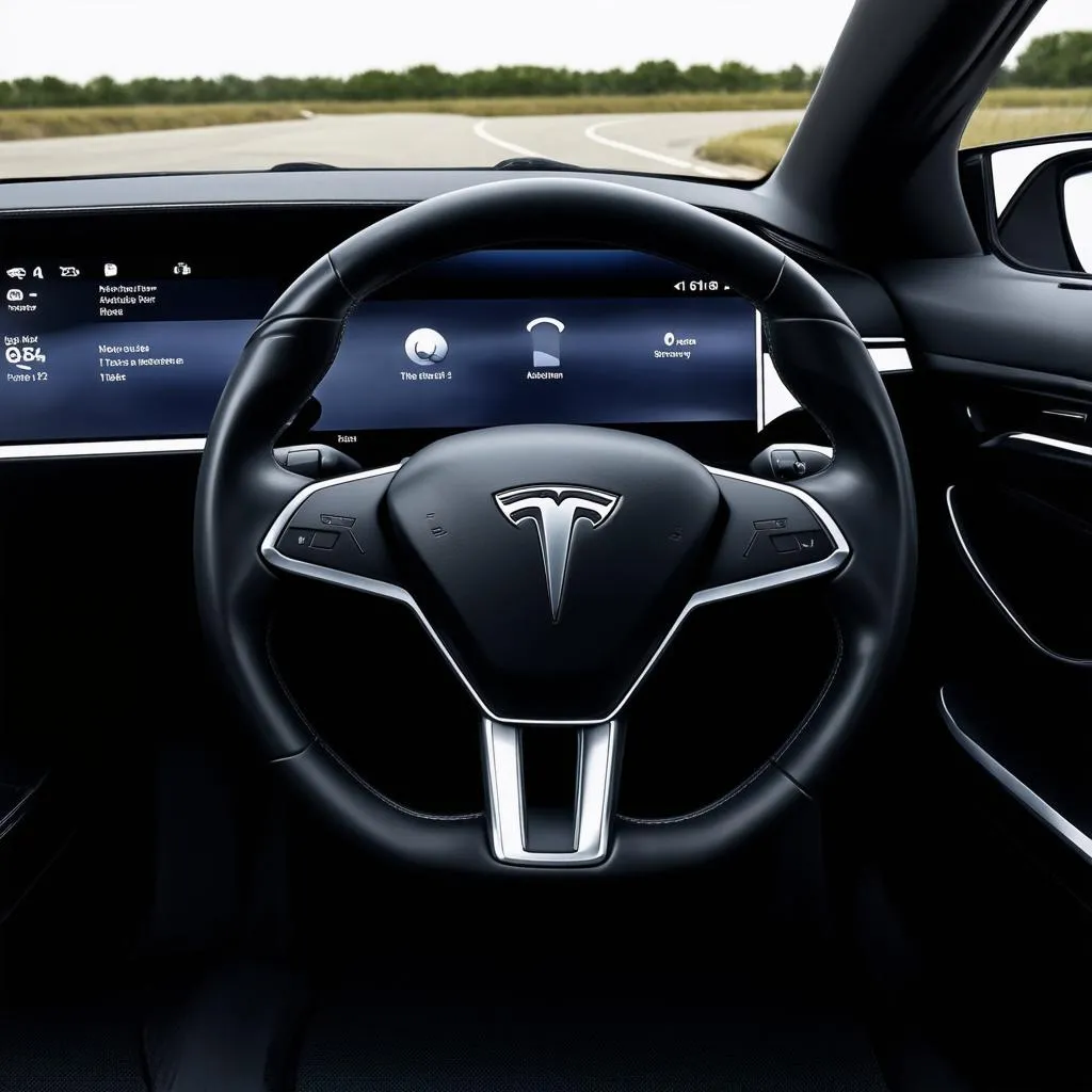 Tesla Model X Interior Dashboard