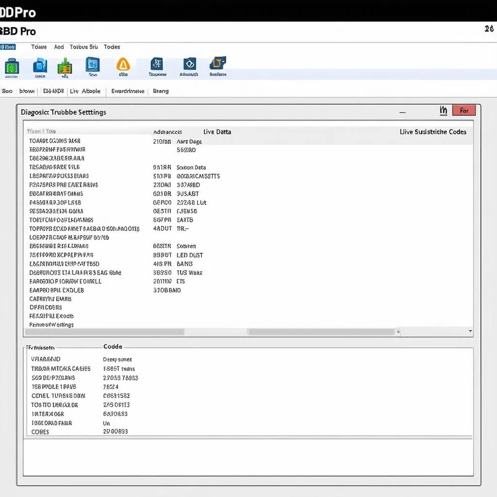 TOAD Pro OBD Software Interface