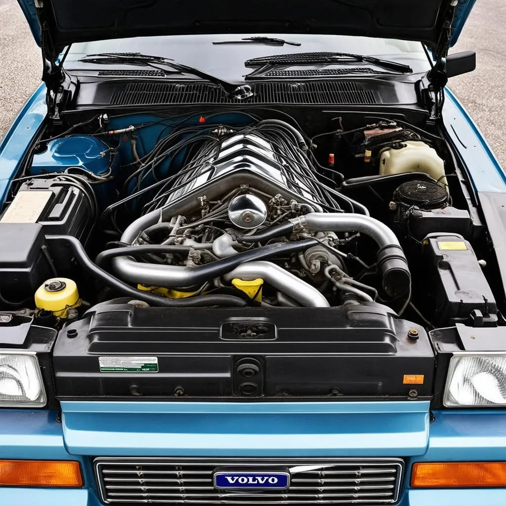 volvo 244 engine bay