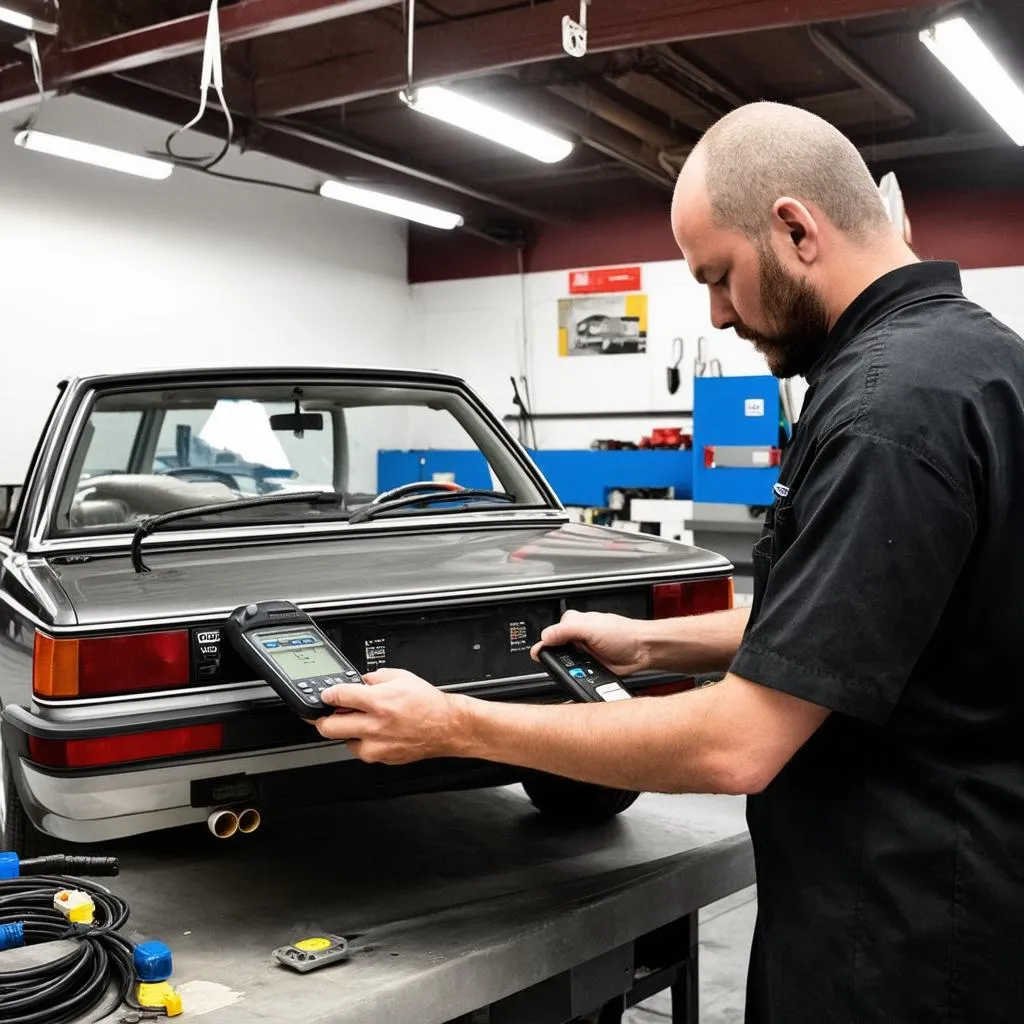 Volvo Mechanic at Work