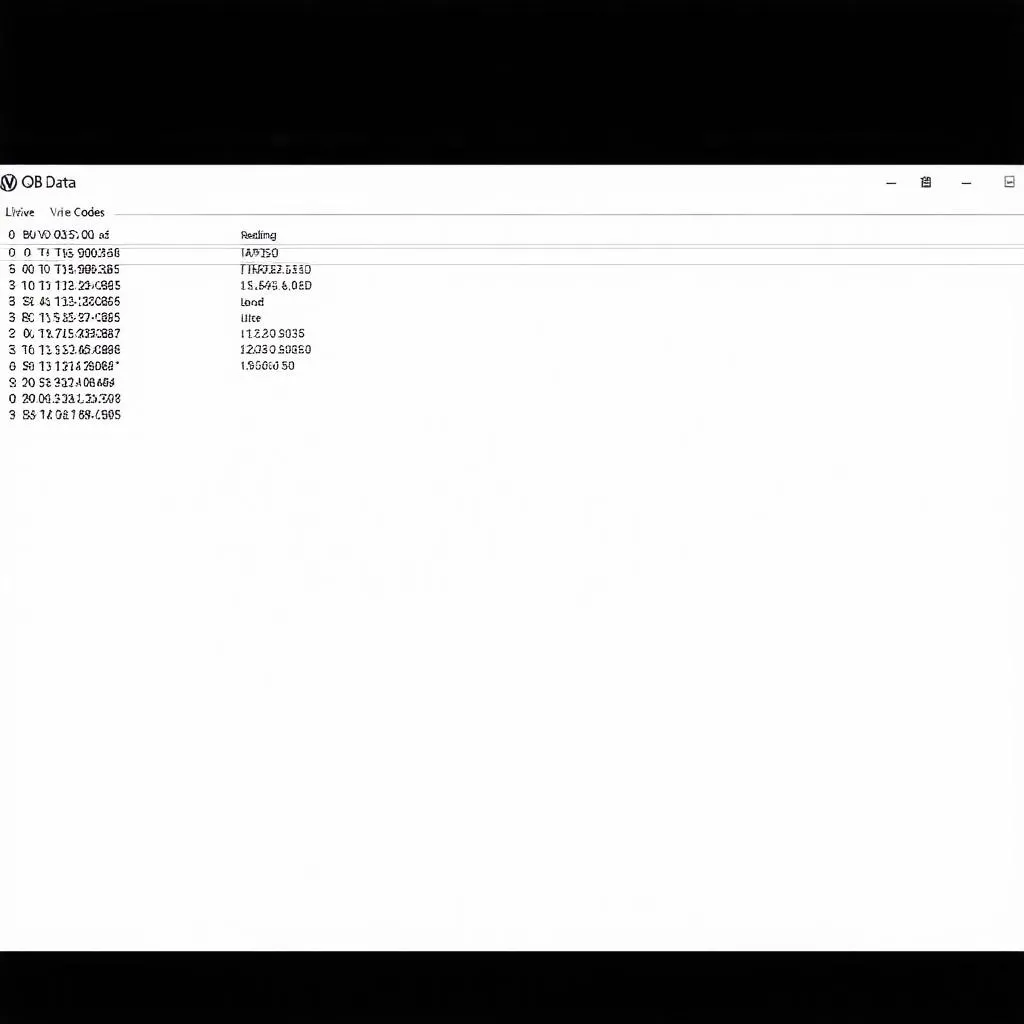 OBD software interface