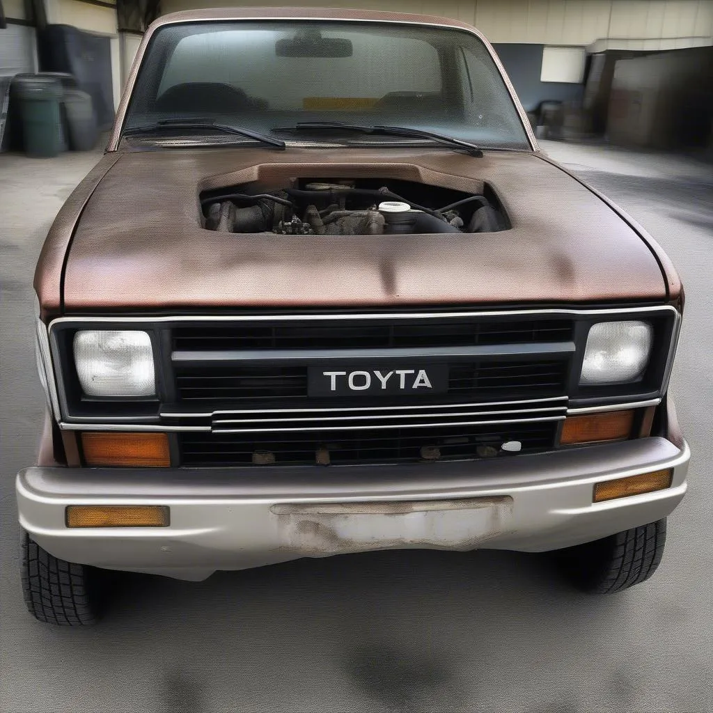 Engine of a 1982 Toyota Pickup