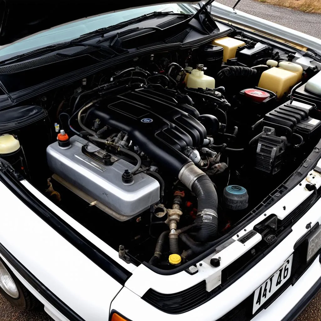 Ford Escort Engine Bay