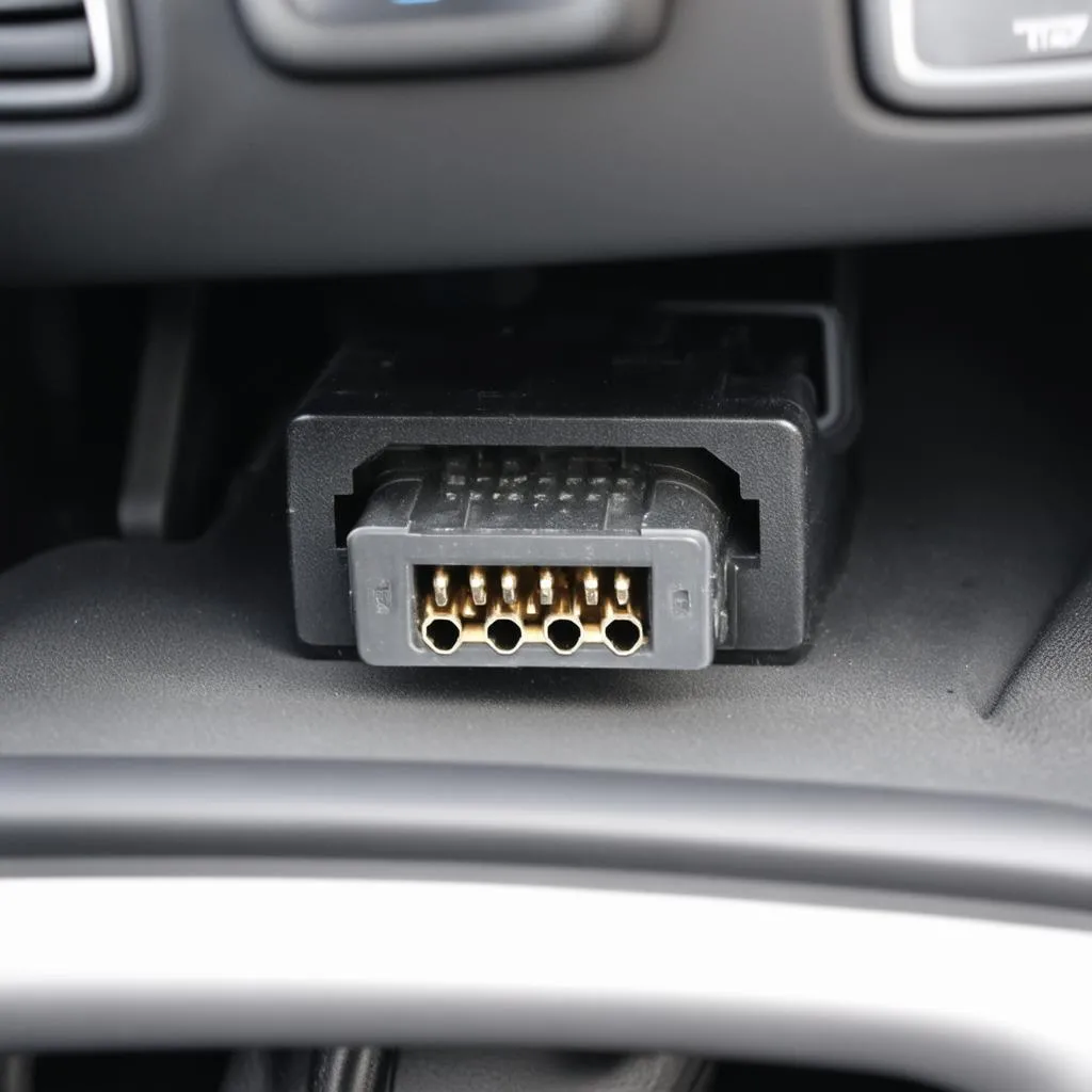 Where is the OBD2 Port on a 1997 Hyundai Elantra?