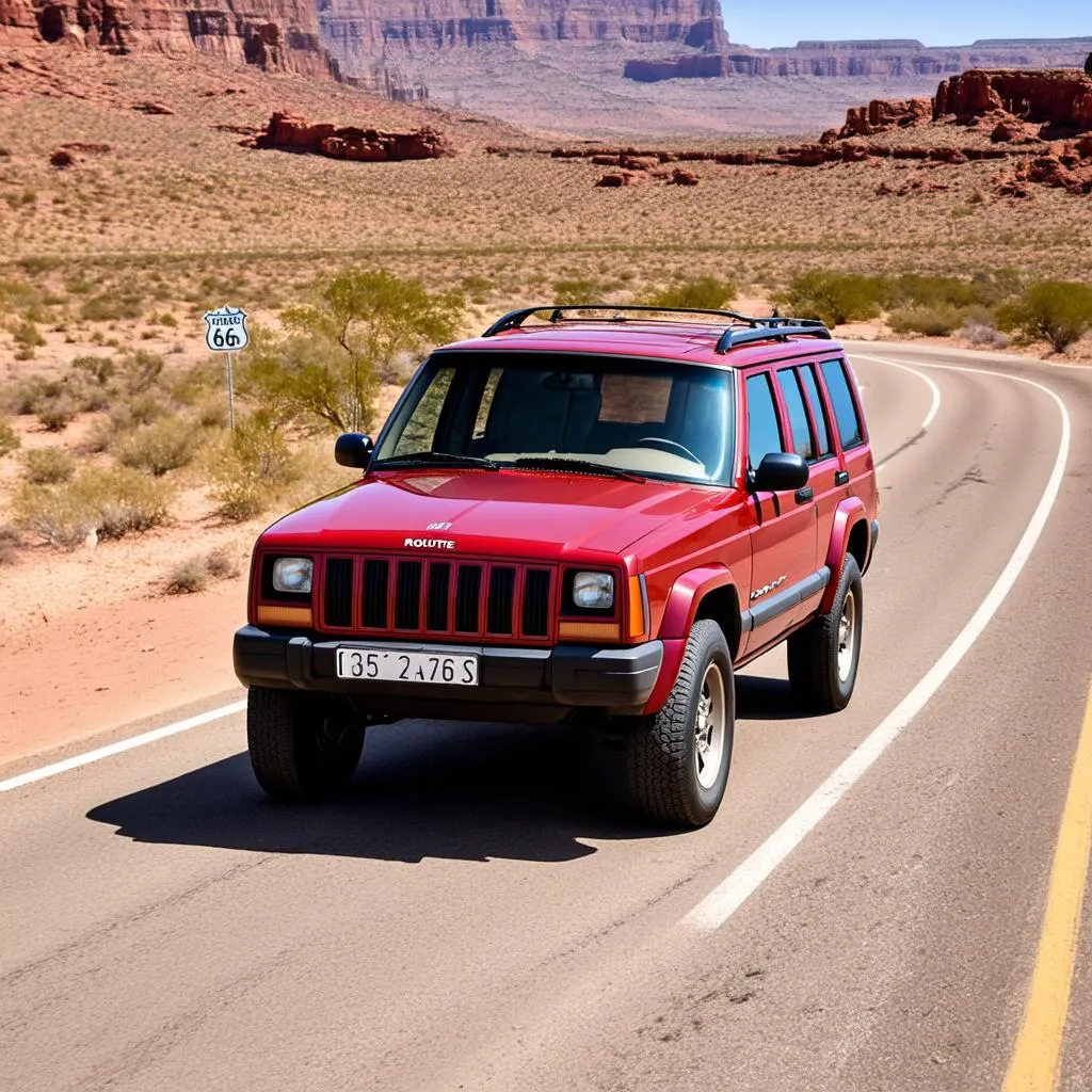 1999 Jeep Cherokee on Route 66