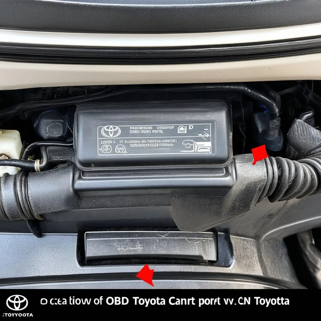 How to find the OBD port in a 2001 Toyota Camry