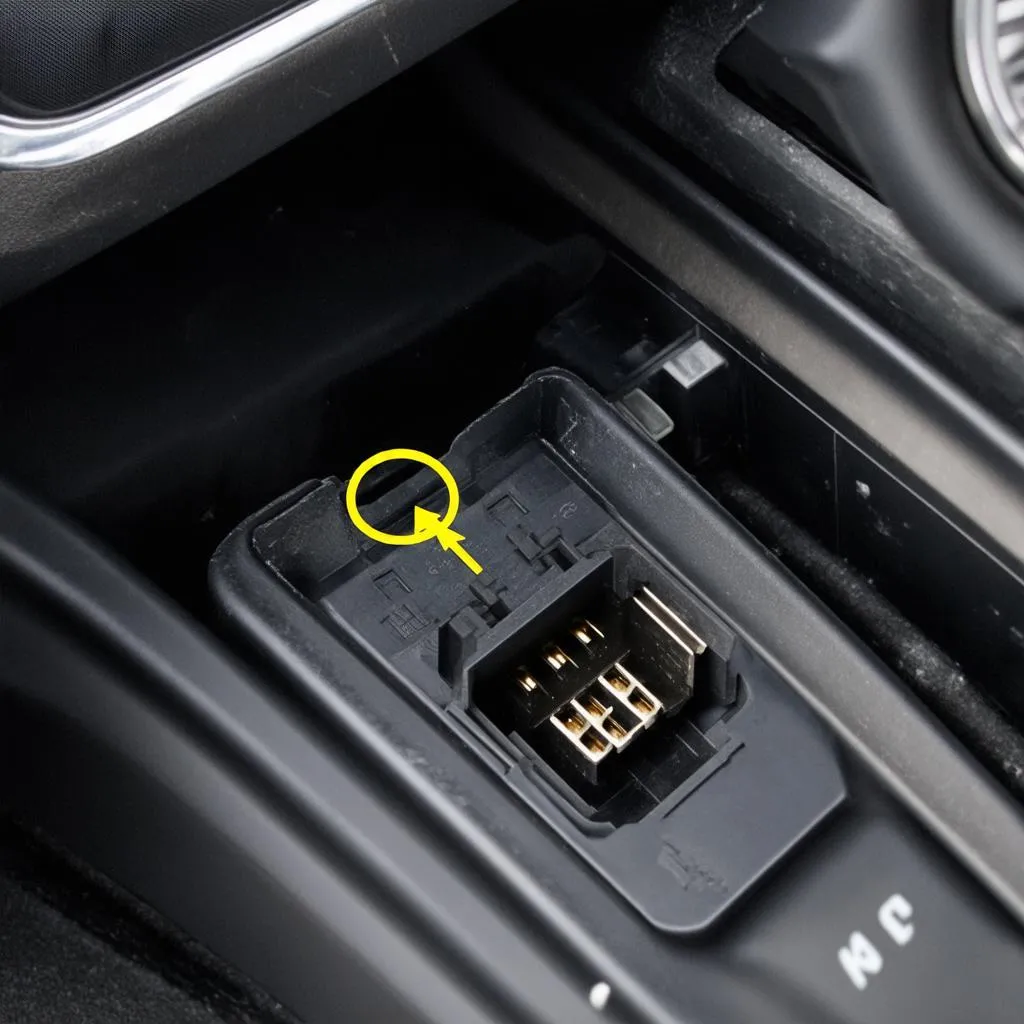 OBD connector location