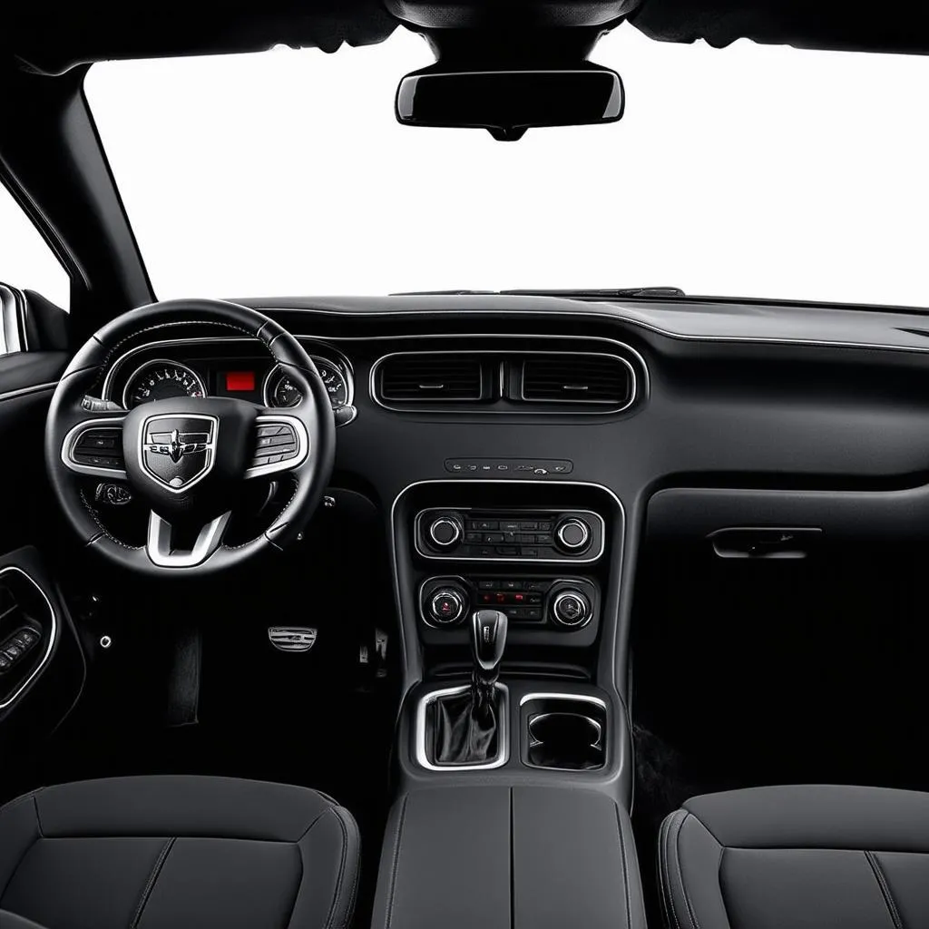 Dashboard of a 2016 Dodge Challenger