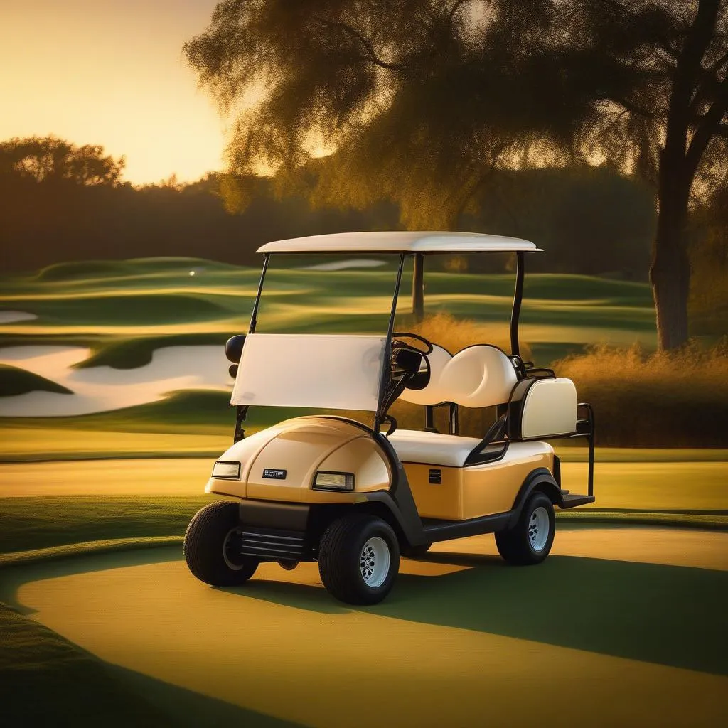 Classic Club Car on a Golf Course