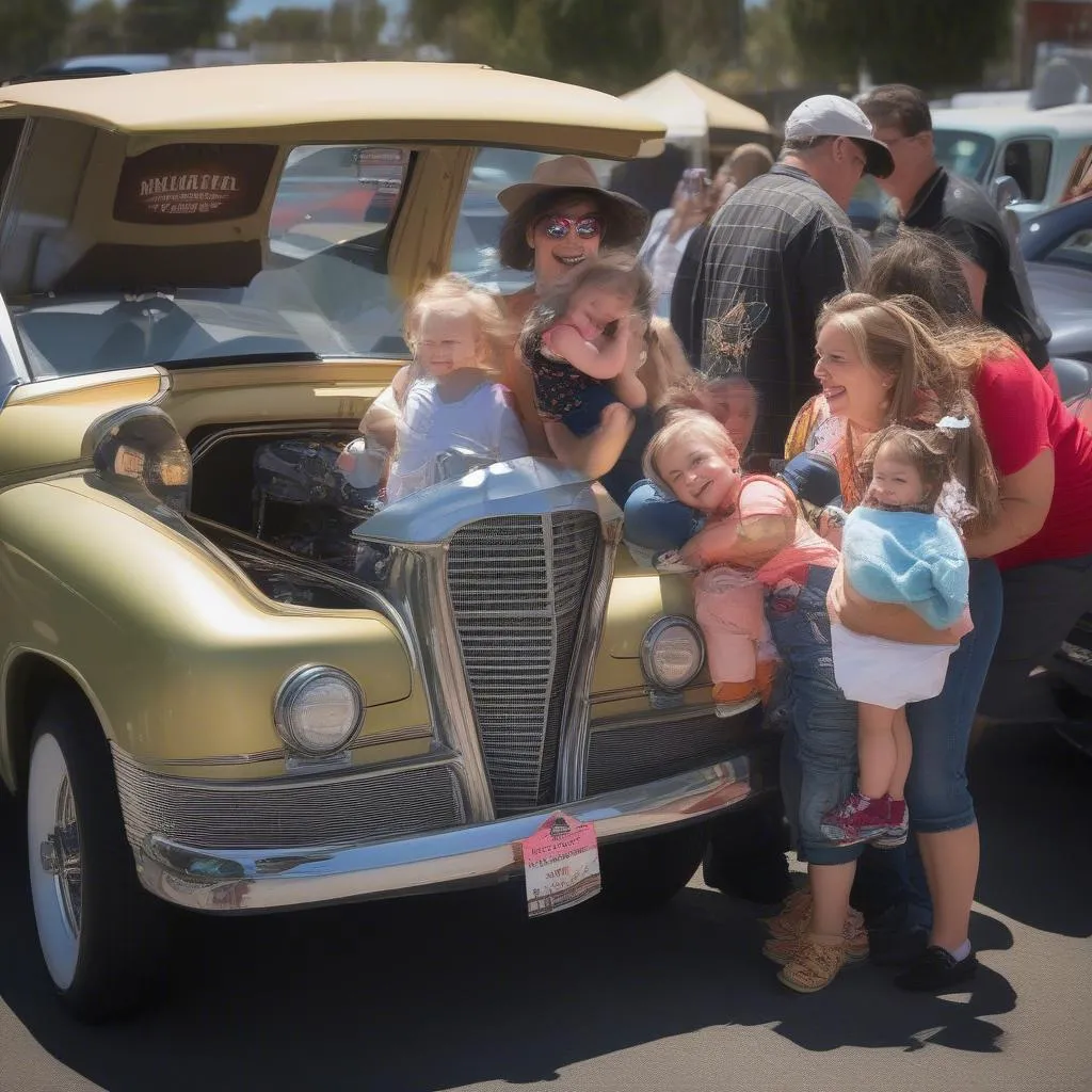 Family at the Fillmore Car Show