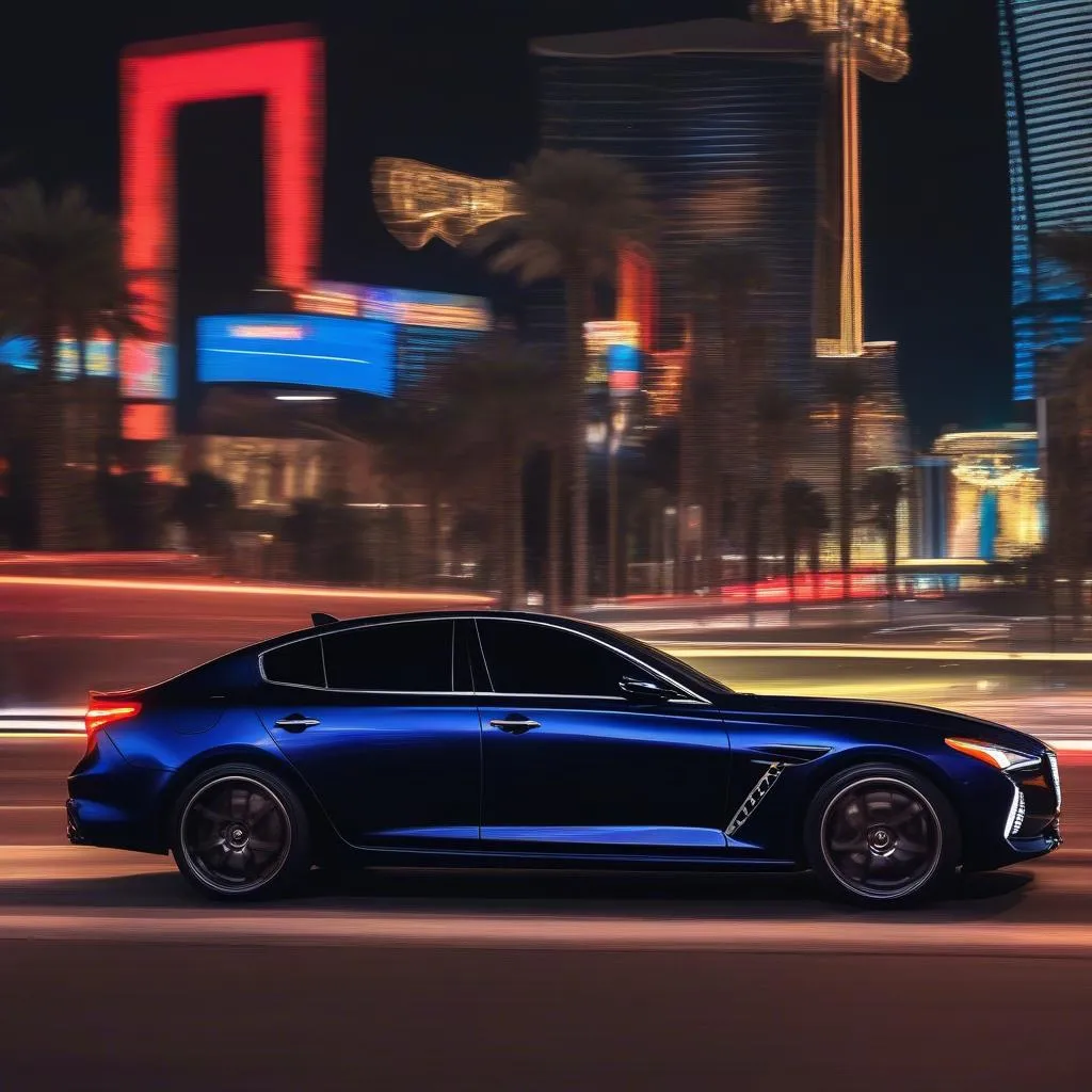 Genesis G70 Las Vegas Boulevard