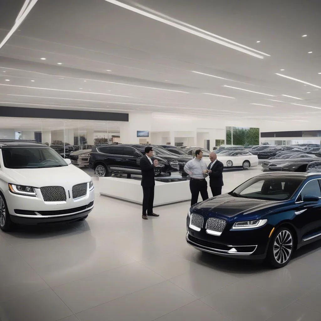 Joe Rizza Lincoln Cars Showroom