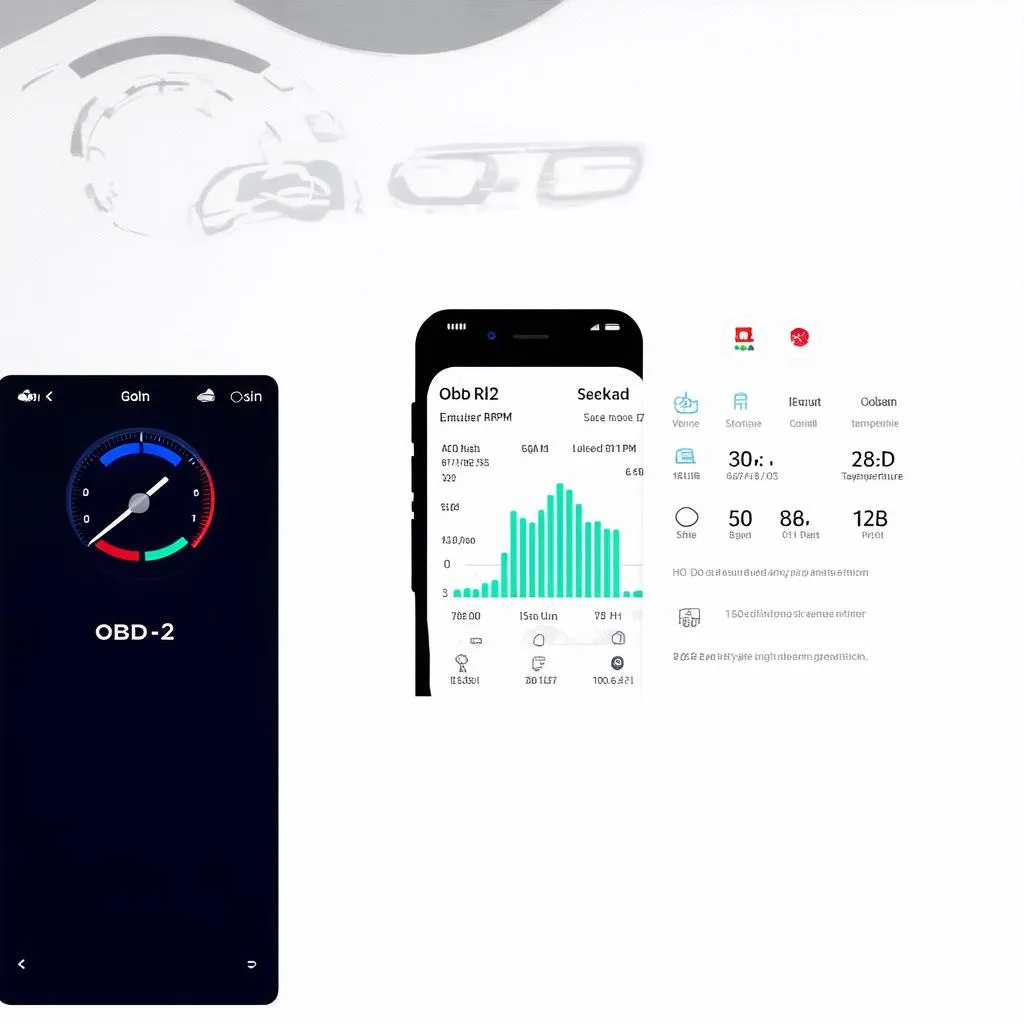 OBD2 app interface