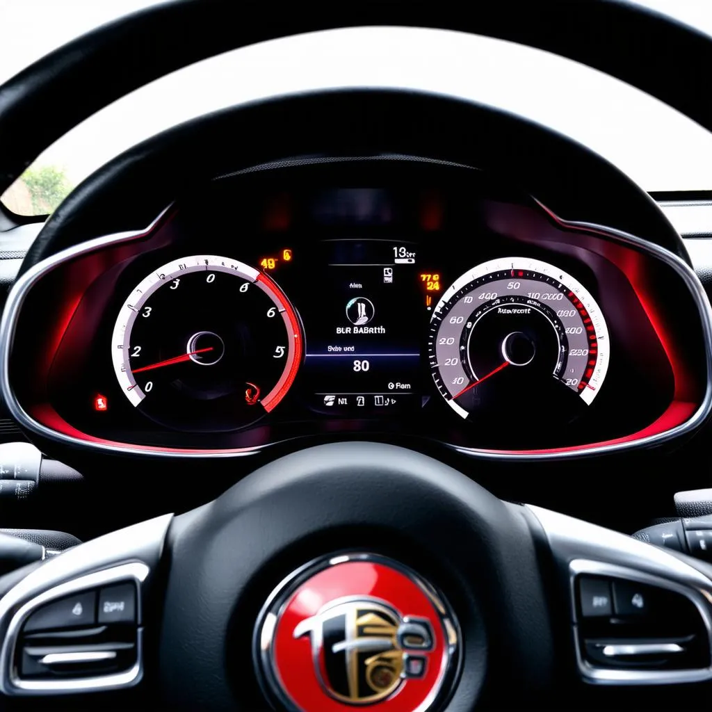 Abarth 595 dashboard