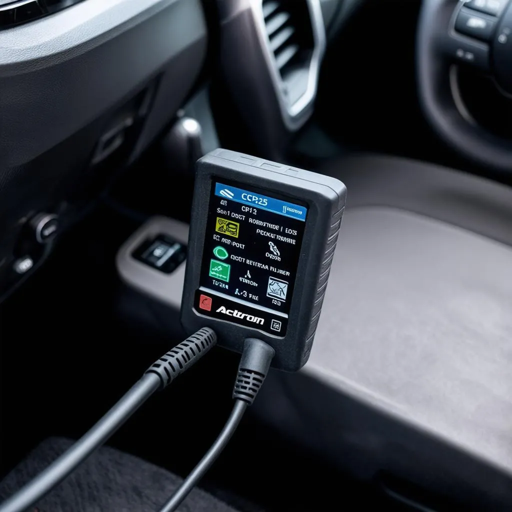 Actron CP9125 OBD Scanner in a Car