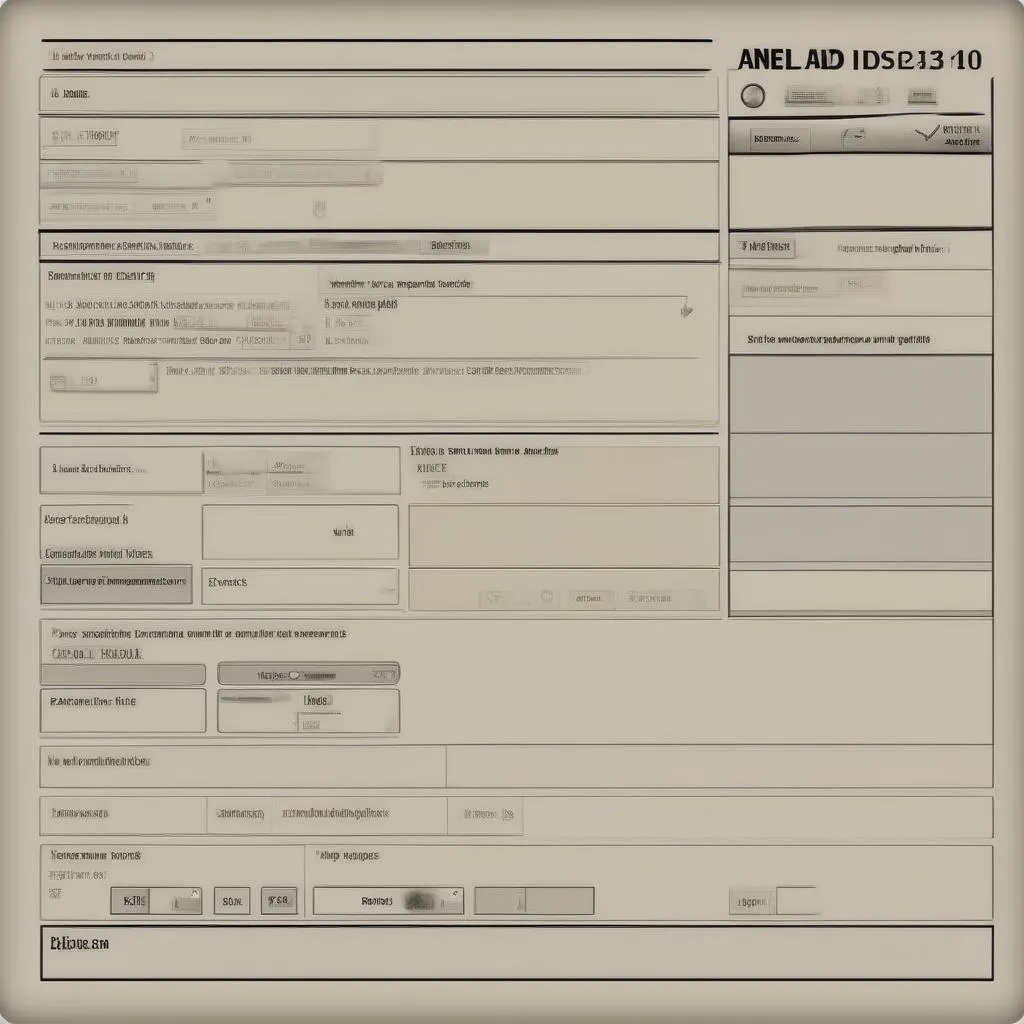 Ancel AD310 Interface