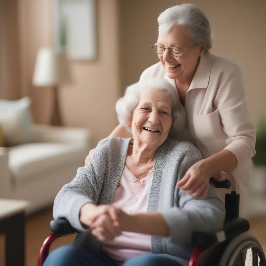 Senior Woman Receiving Care