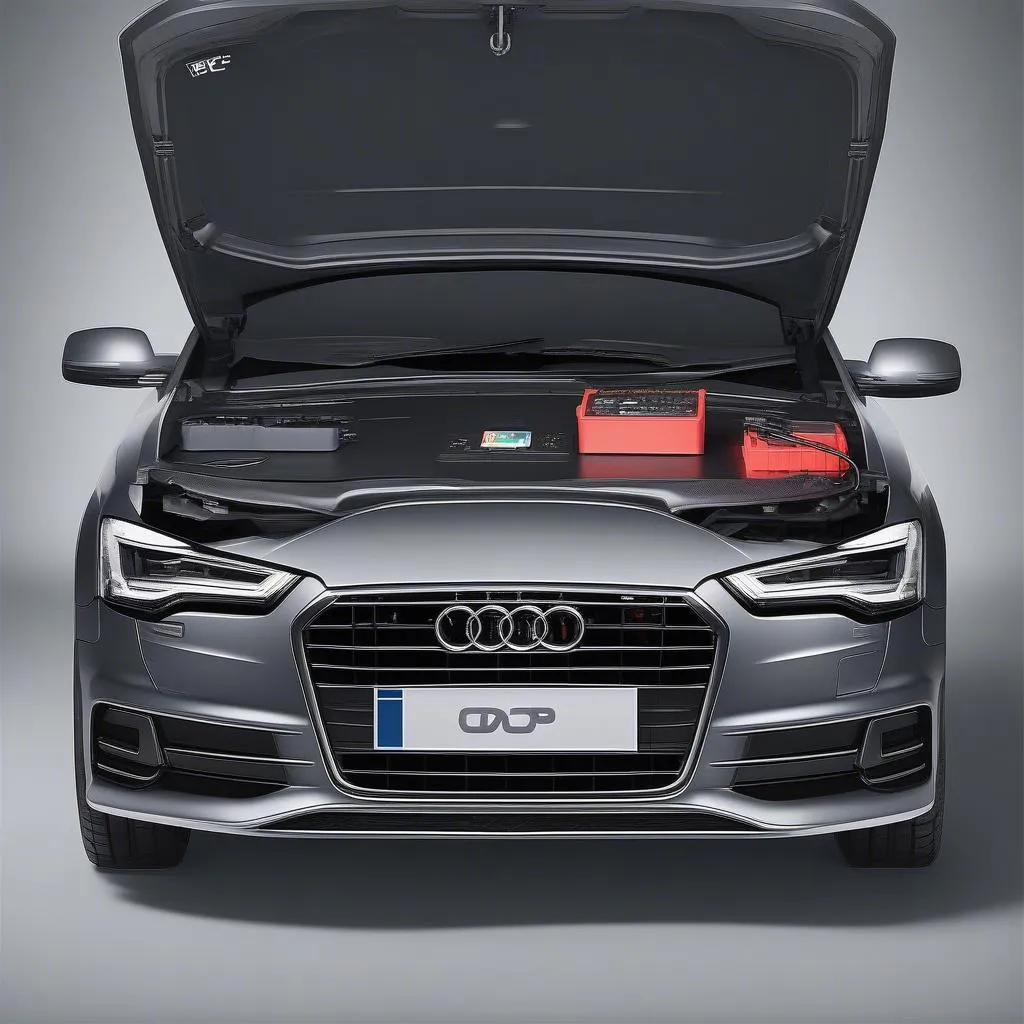 Audi A6 C7 OBD Port Connected to a Diagnostic Scanner