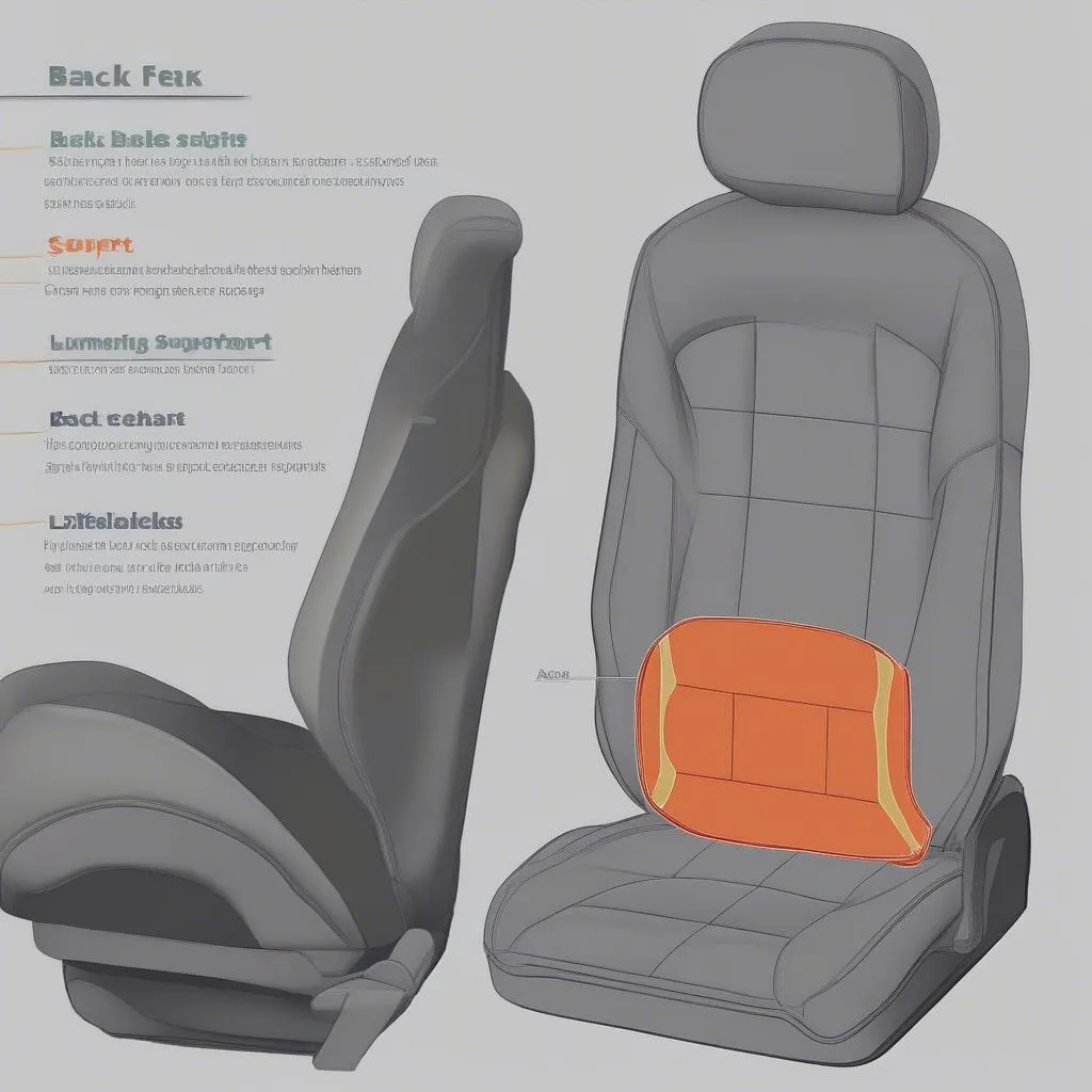 Back Support Car Seat Cushion: Various Types