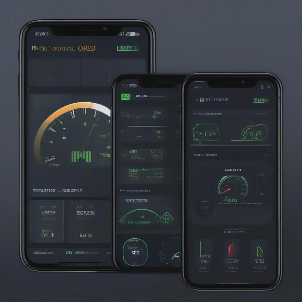 BAFX OBD App: Dashboard Interface