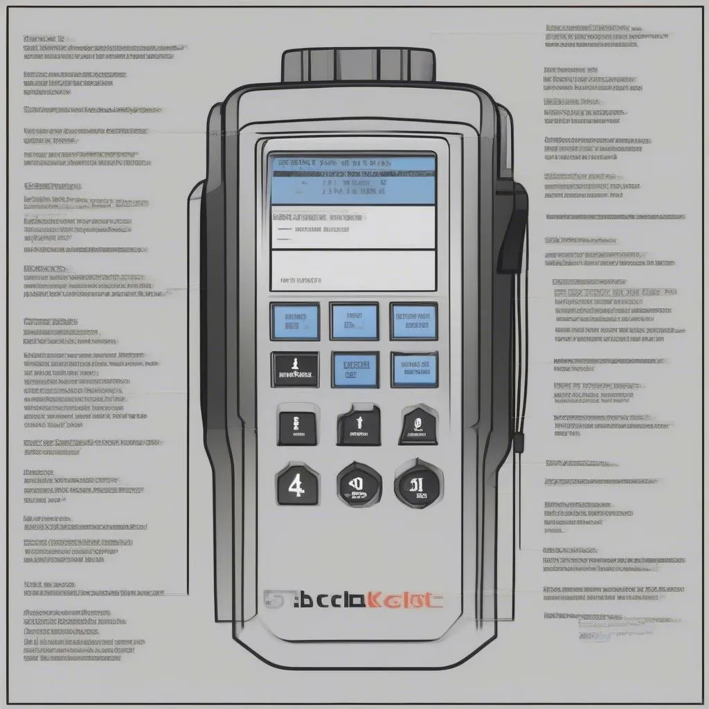 Black Bolt OBD Scanner Displaying Trouble Code