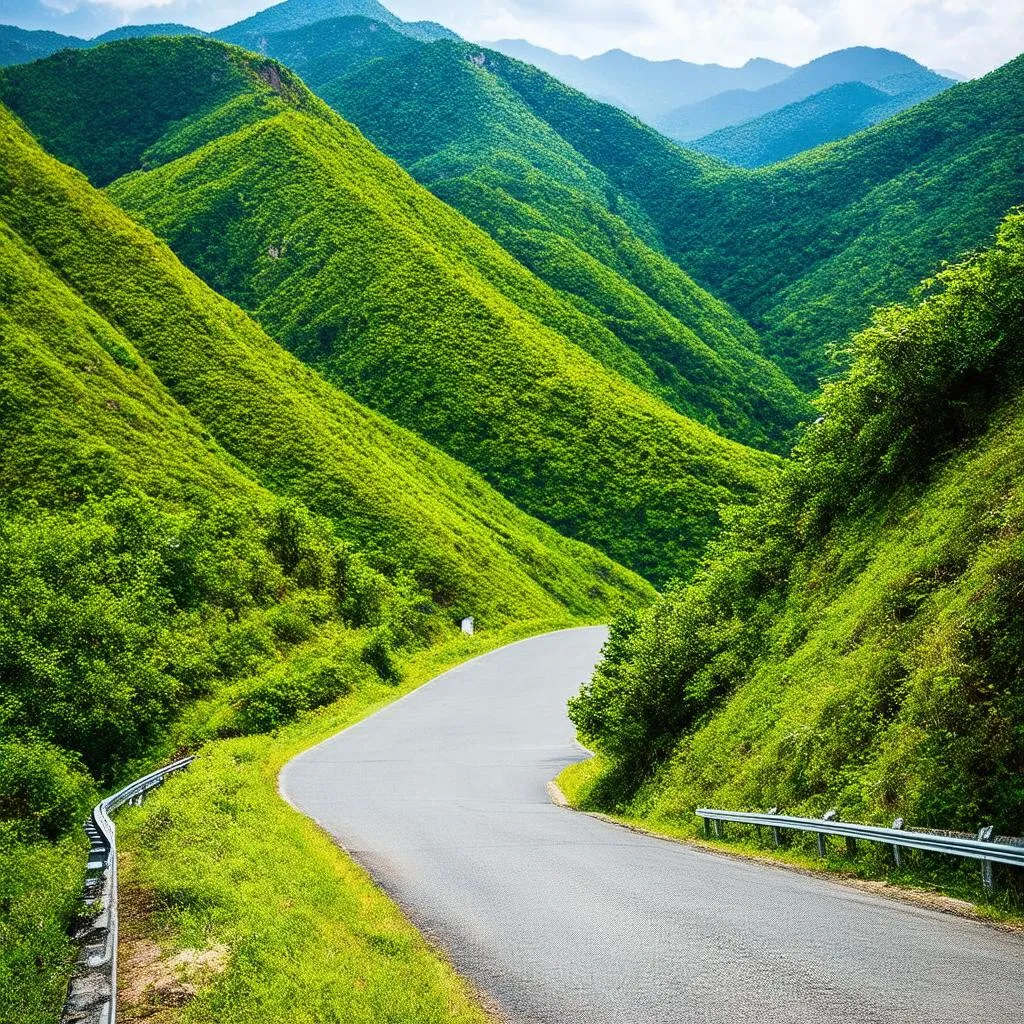 Scenic mountain road