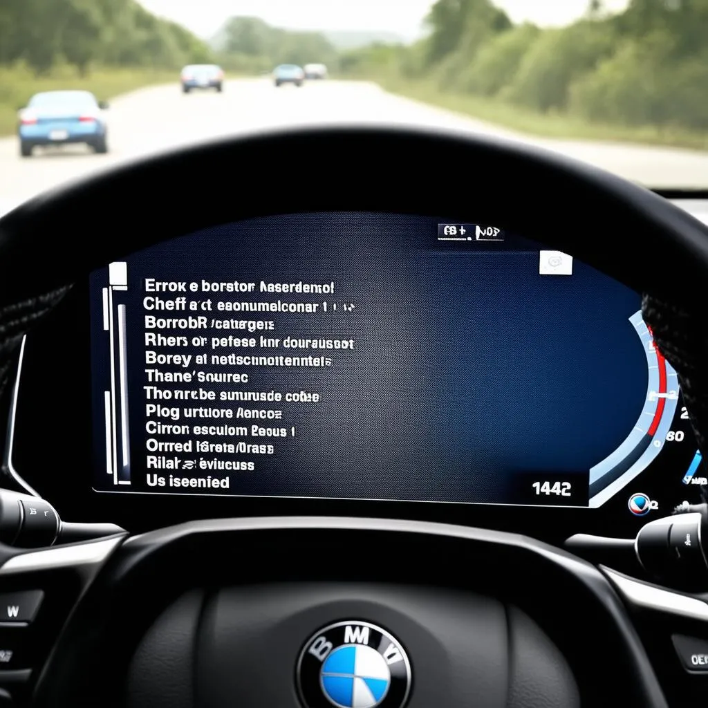 BMW Dashboard Error Codes