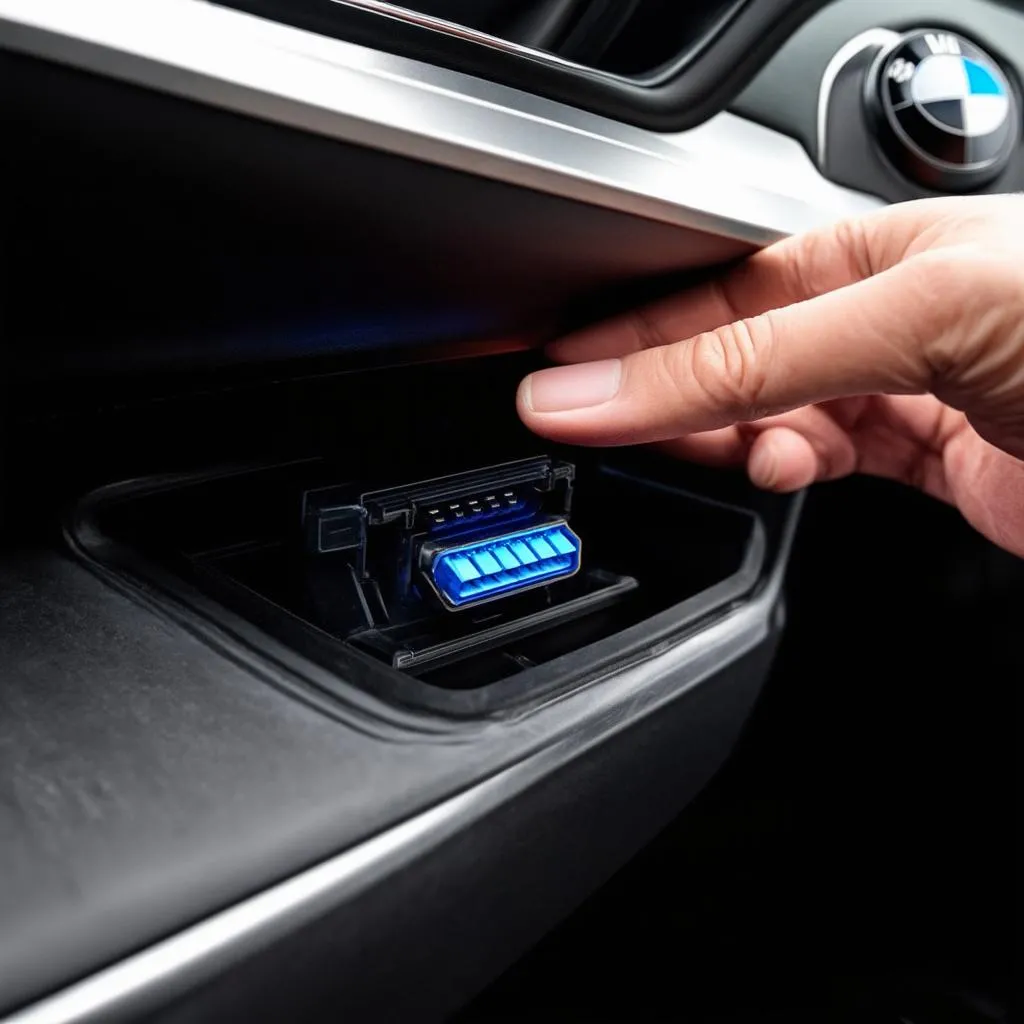 BMW X7 OBD port location