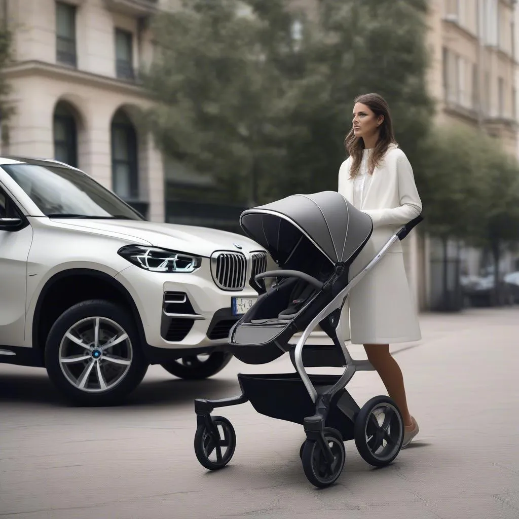 BMW Car Brand Stroller