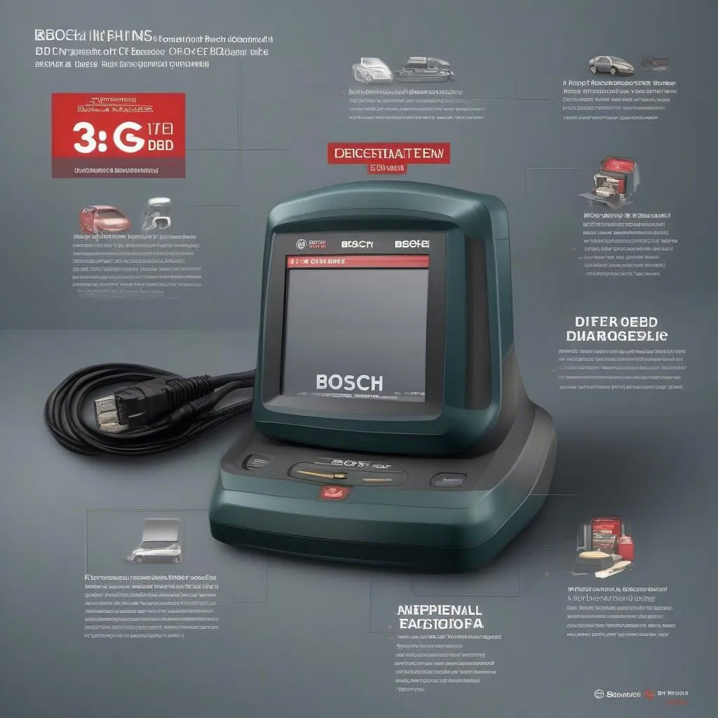 Bosch OBD 1100 Scanner for European Cars: Advanced Diagnostics for Modern Vehicles