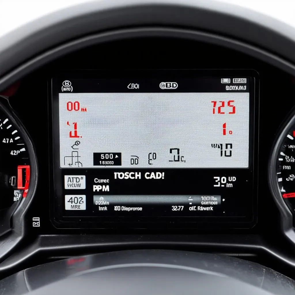 Bosch OBD Code Scanner Display