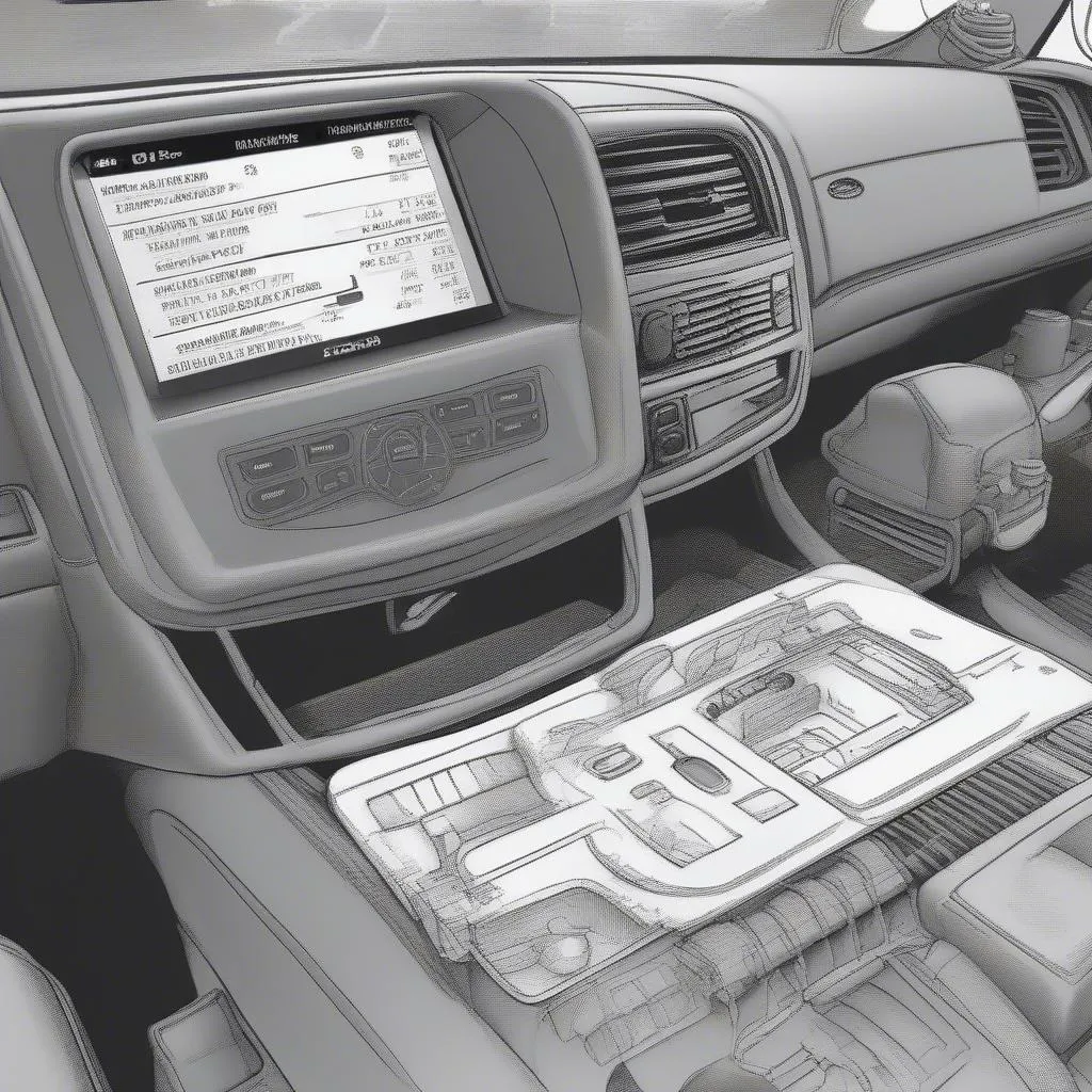 Buick Lesabre OBD I port scanner