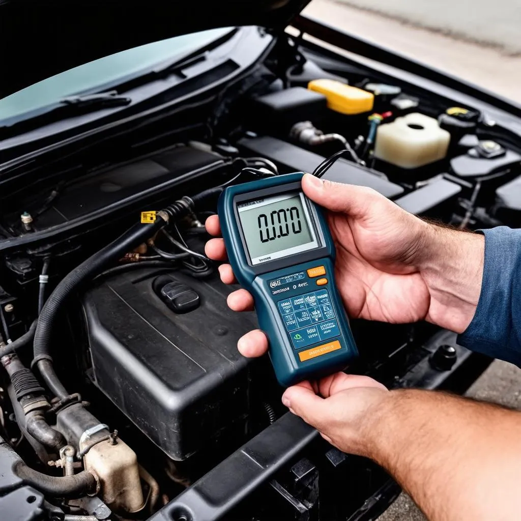 OBD scanner used to repair Buick