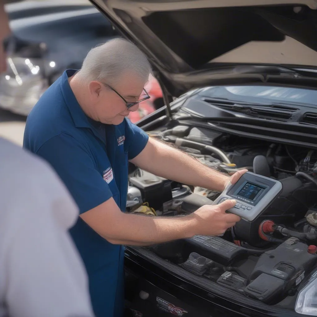 European Car Diagnostic Tool at Burtonsville Cars and Coffee