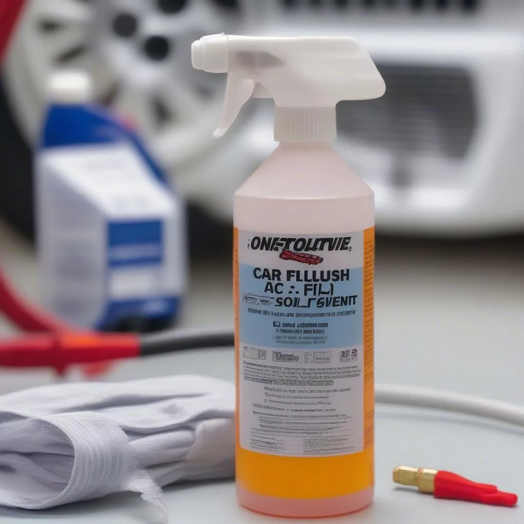 Car AC flush solvent