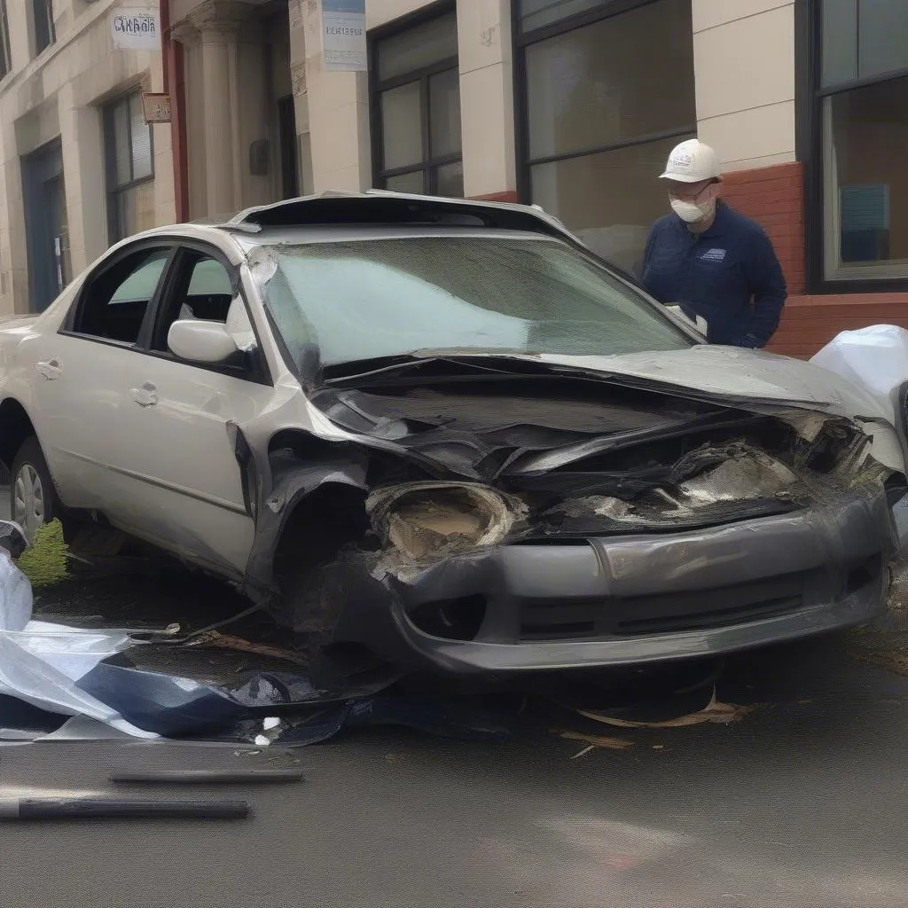 Car Accident Damage in Fairhaven MA