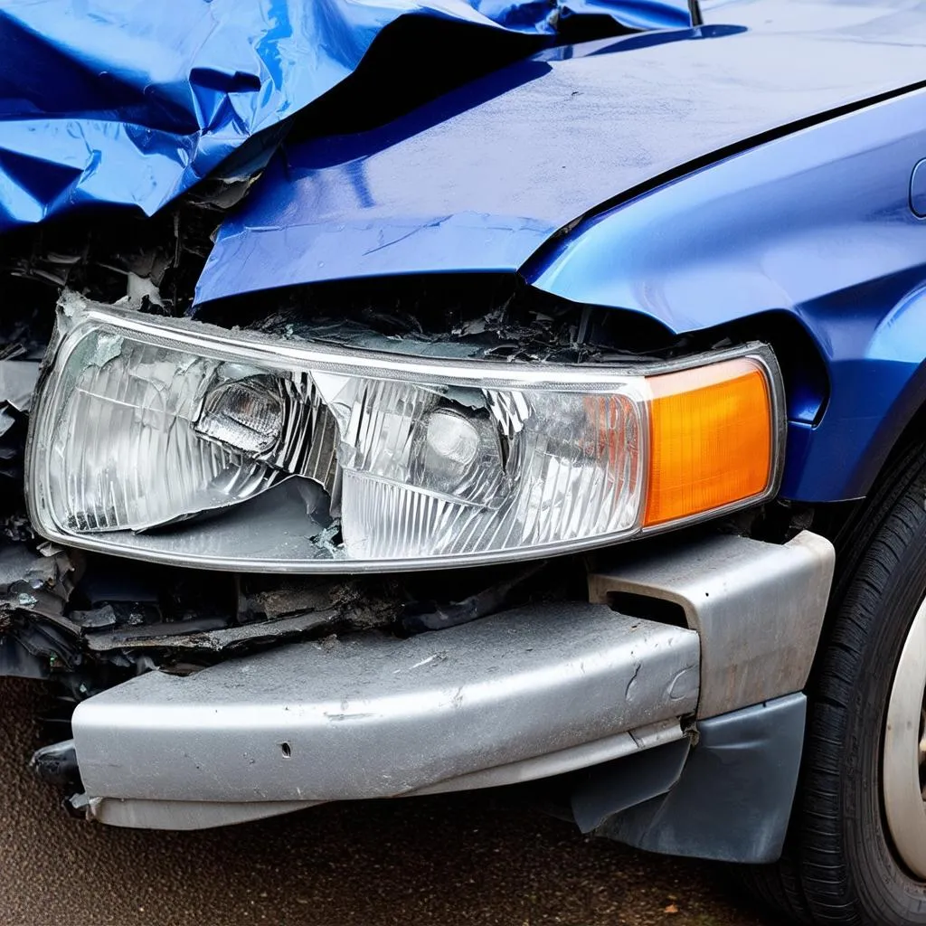 Car Accident Damage for Insurance Claim