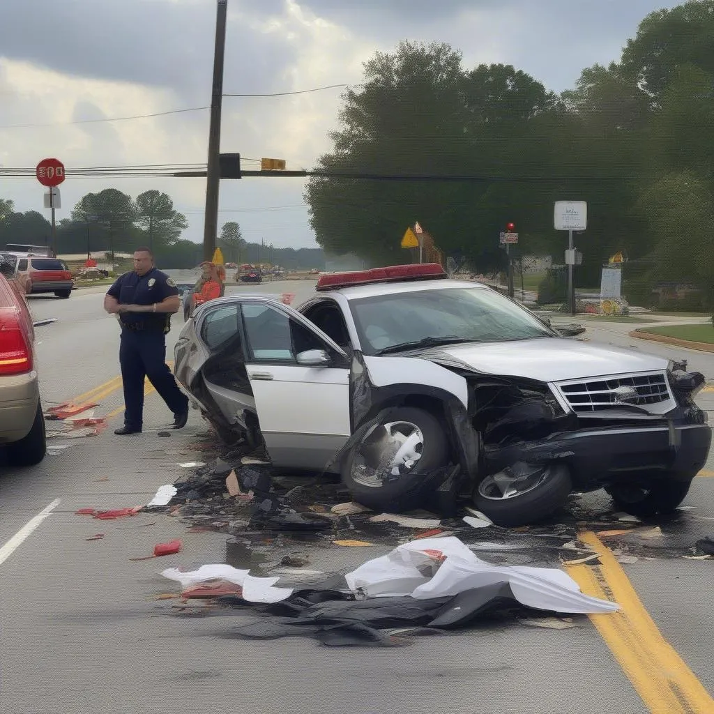 Car accident in Macon, Georgia