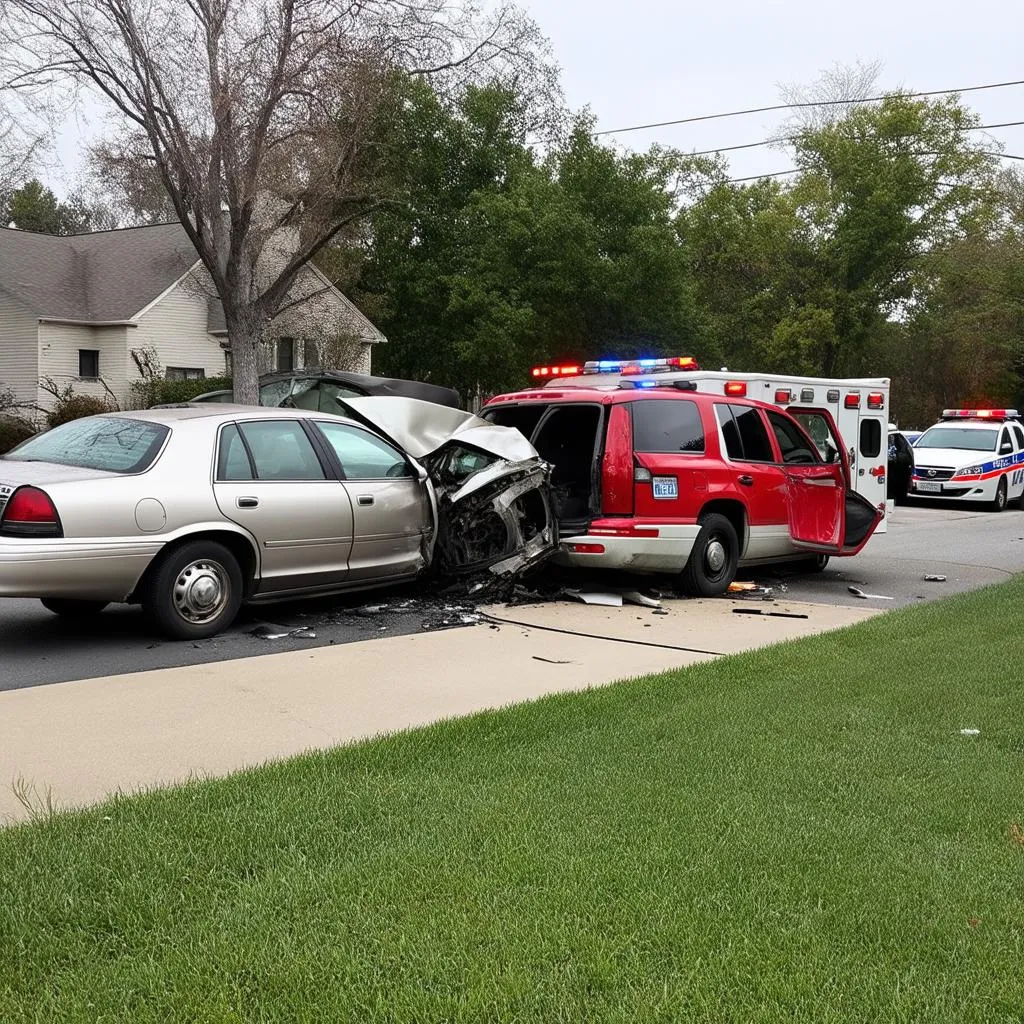 Car Accident Scene