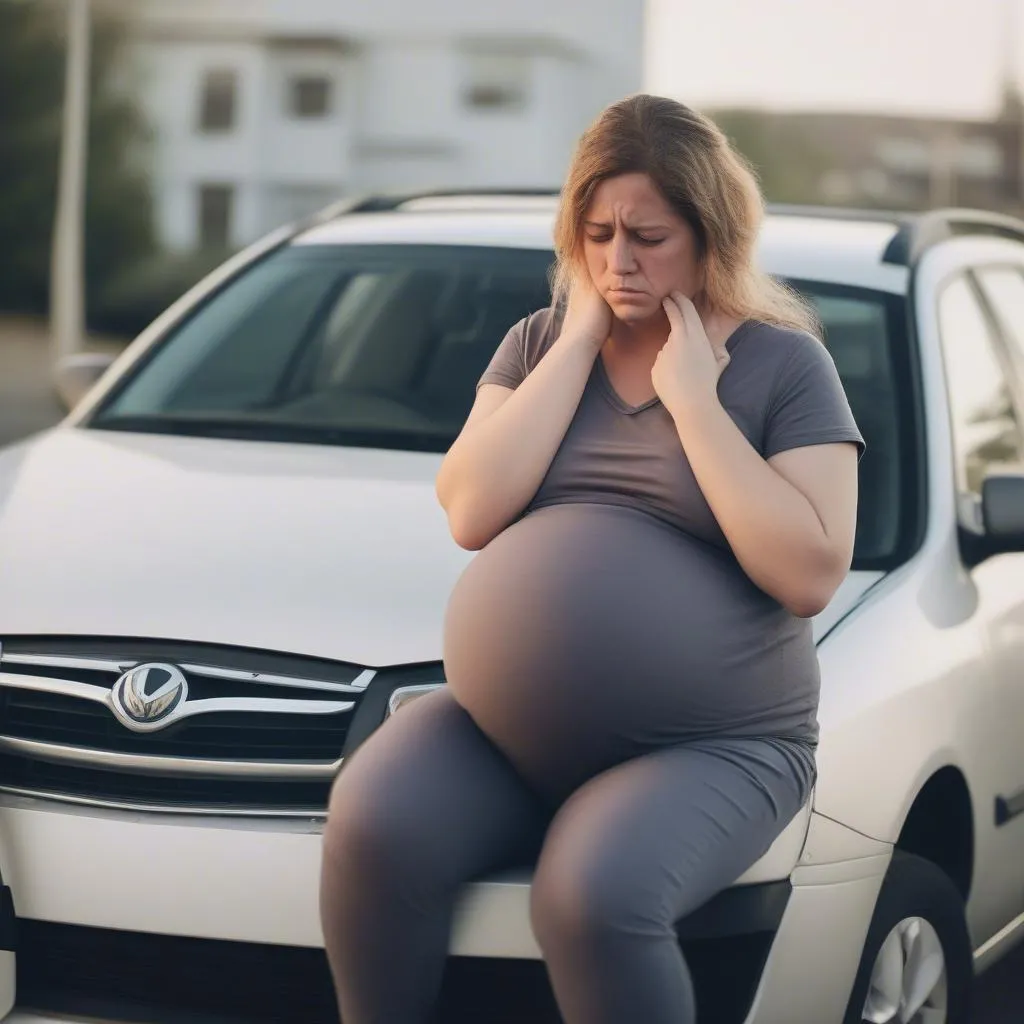 Car Accident Pregnant Woman